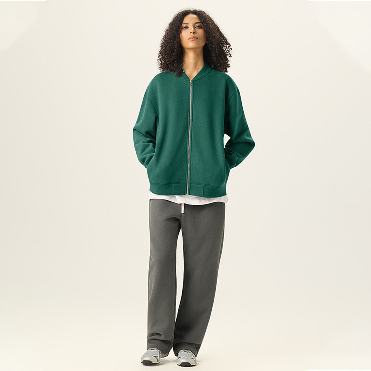 Unisex Fleece Zip-Up Jacket