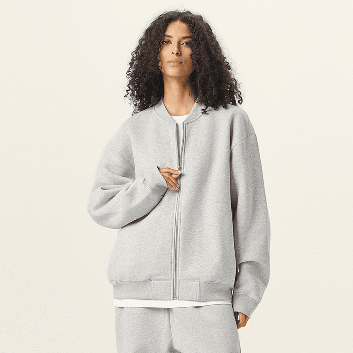 Unisex Fleece Zip-Up Jacket